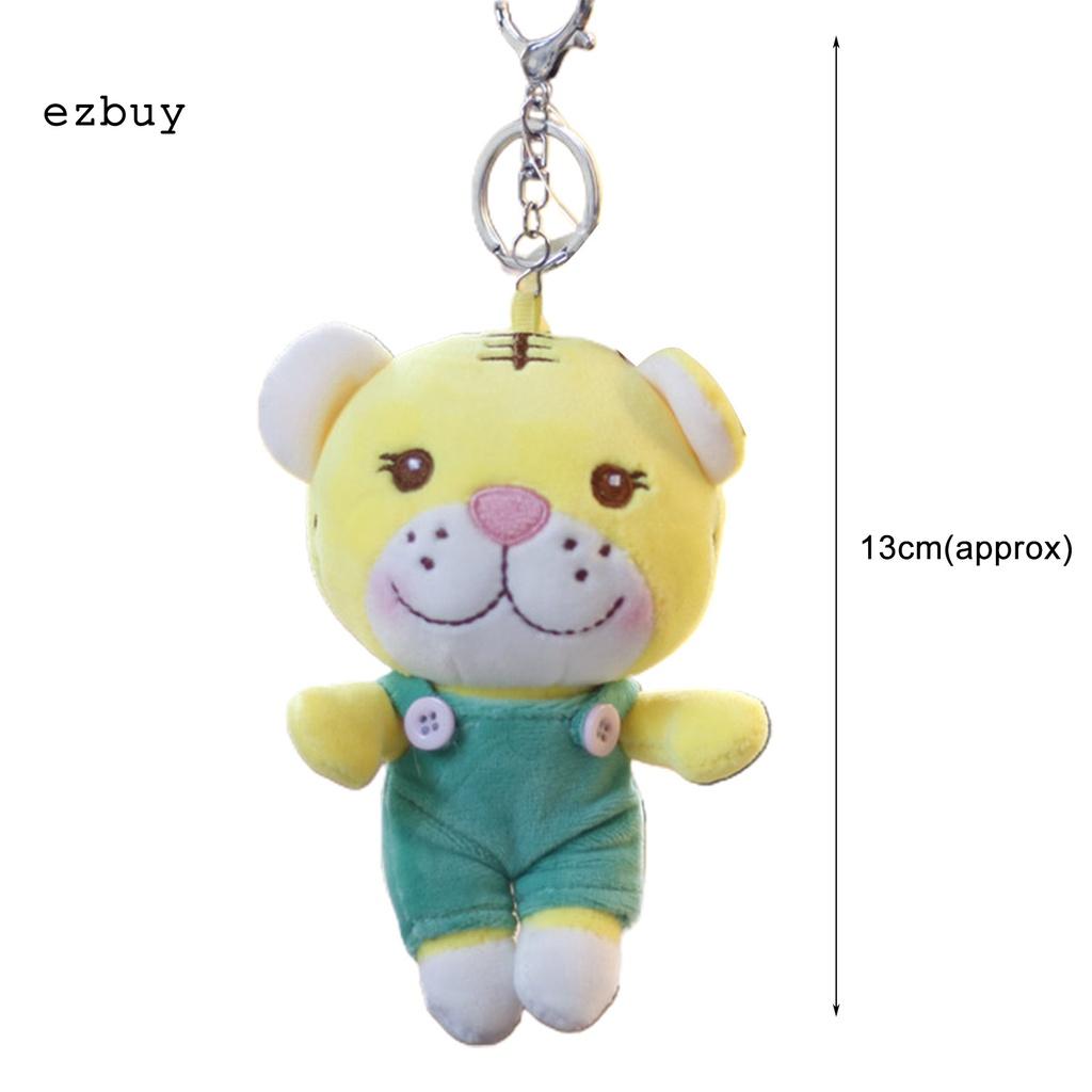 Birthday Gifts Plush Doll Keyring Tiger Bag Hanging Decoration Keyring Skin-friendly for Bag