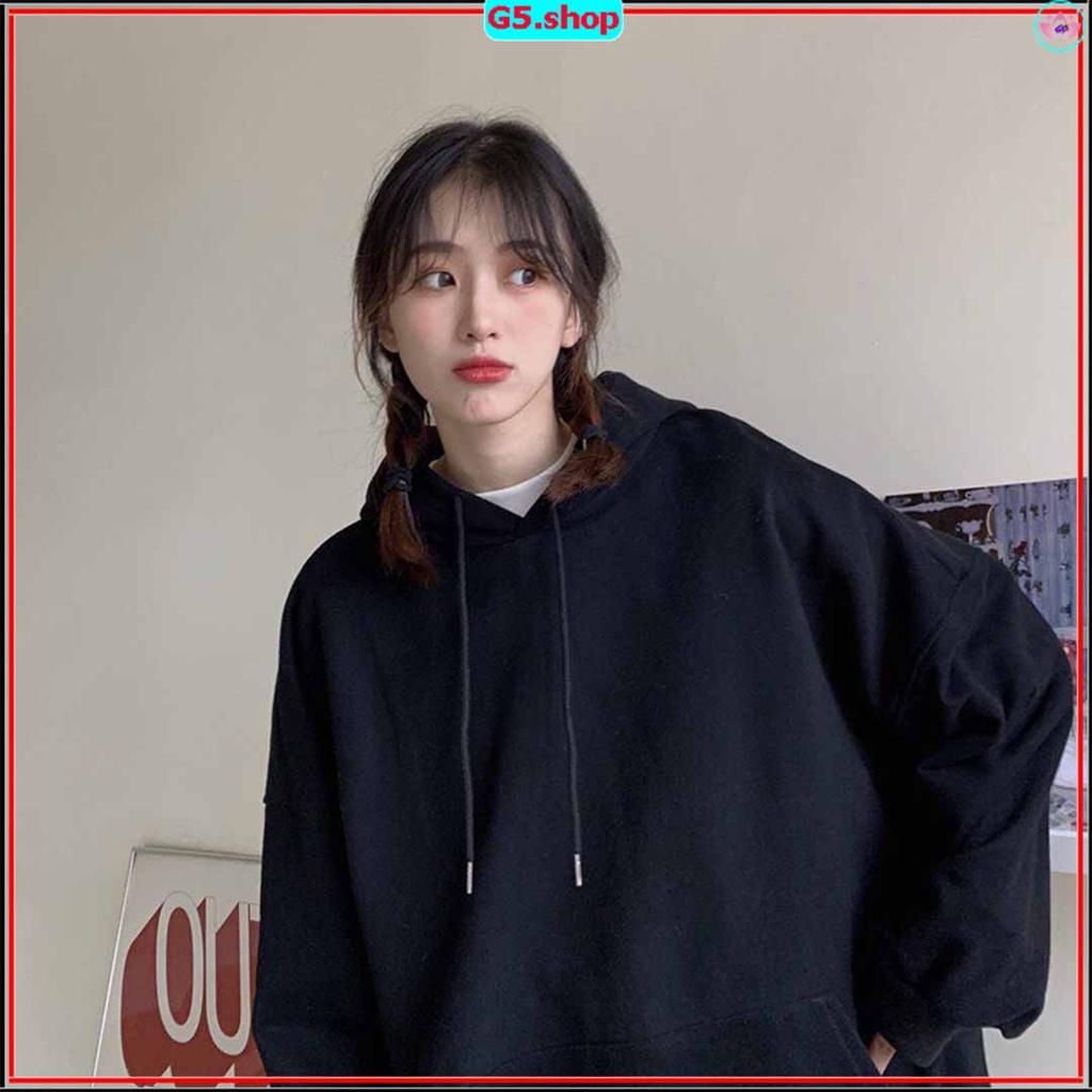 Áo khoác nỉ Hoodie có nón nam nữ phong cách siêu đẹp vải dày from rộng túi trước tay phòng bo đẹp