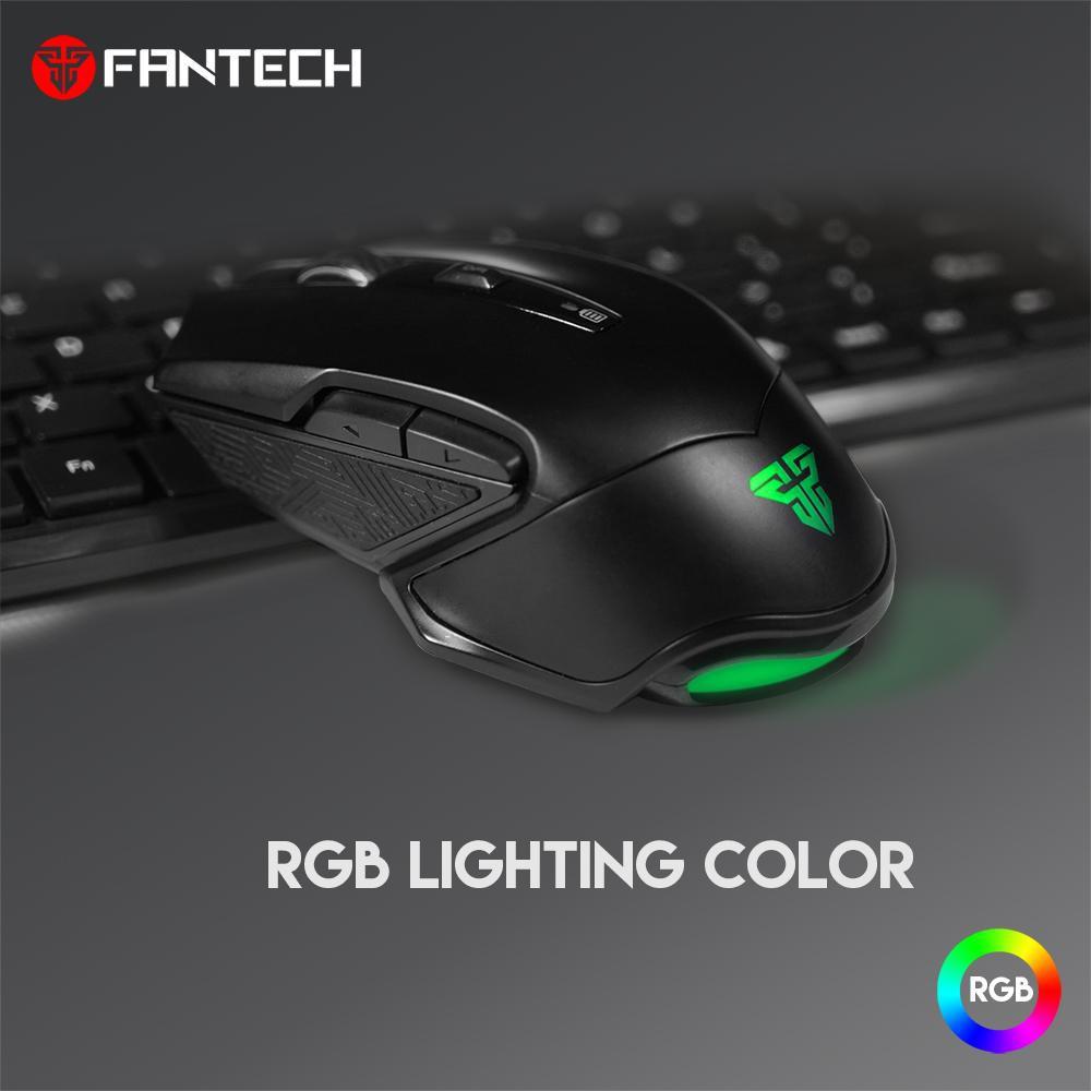 Chuột Gaming Không Dây Fantech WGC1 VENOM 2400DPI LED RGB 16,8 Triệu Màu 6 Phím Macro - Hàng chính hãng