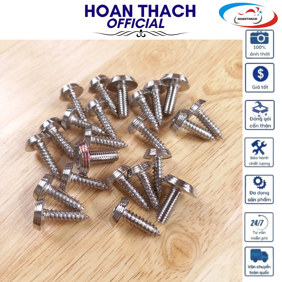 Bộ Ốc Áo Mẫu Thái Inox 304 cho xe máy Sirius FI ( 23 con ), HOANTHACH SP017381