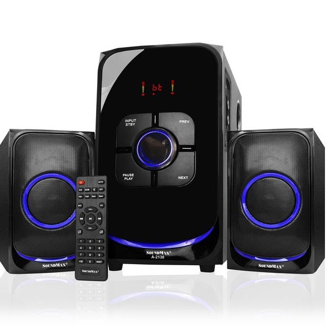 Loa vi tính SoundMax A2130 2.1 60W - Hàng Chính Hãng