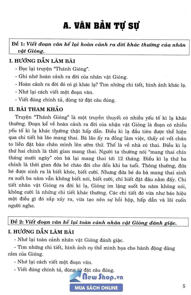 Những Đoạn & Bài Văn Hay Lớp 6 (Biên Soạn Theo Chương Trình Mới)