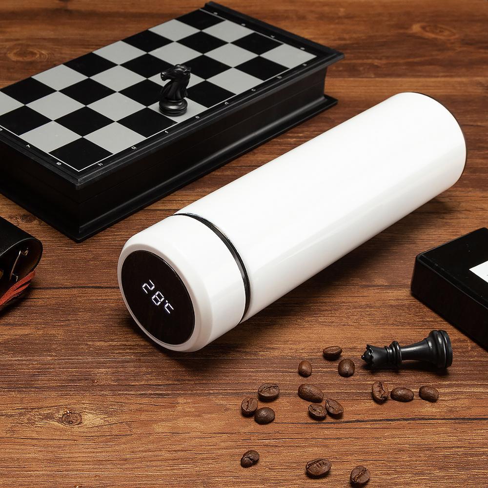 Logo Tùy Chỉnh Thông Minh Chân Không Bình Đèn Led Hiển Thị Nhiệt Độ Cà Phê Bình Nước Tumbler Rò Rỉ Không Thấm Nước