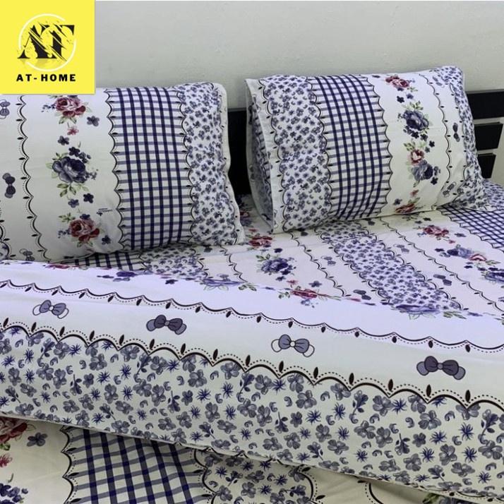 Drap Giường Ga Giường Cotton Thắng Lợi Mẫu Mới Mát Mềm Mịn Đẹp Vượt Thời Gian - Mẫu Hoa Nhí Tím