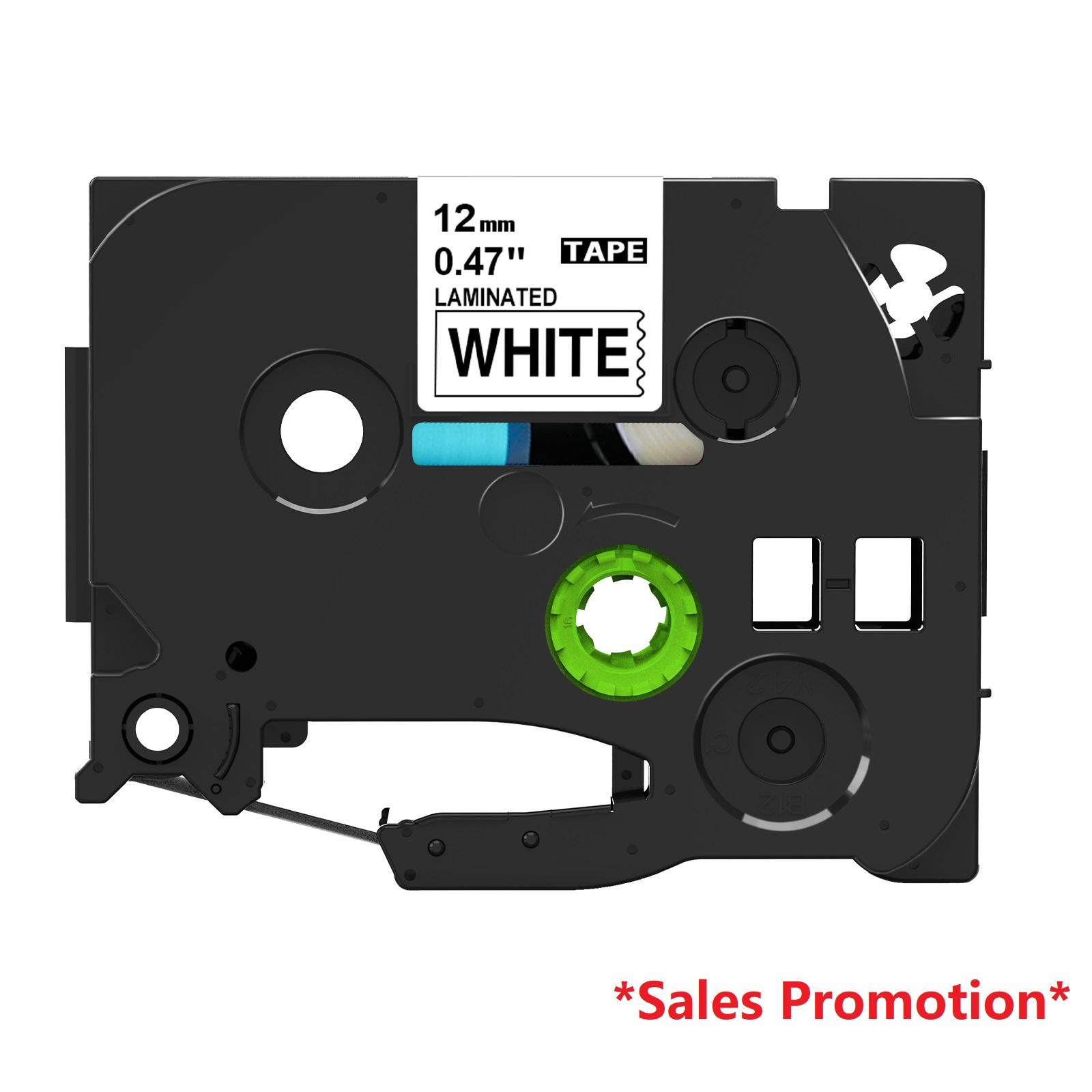 Băng nhãn tương thích Tze231 cho anh em Hộp mực Tze-Tape 12 mm cho máy in nhãn PTouch Label PTH110 PTH200 H105 P710BT