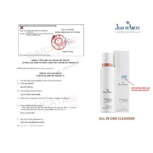 Nước Tẩy Trang Dịu Nhẹ 3 Trong 1 - Jean D'Arcel All in one Cleanser 250ml/500ml