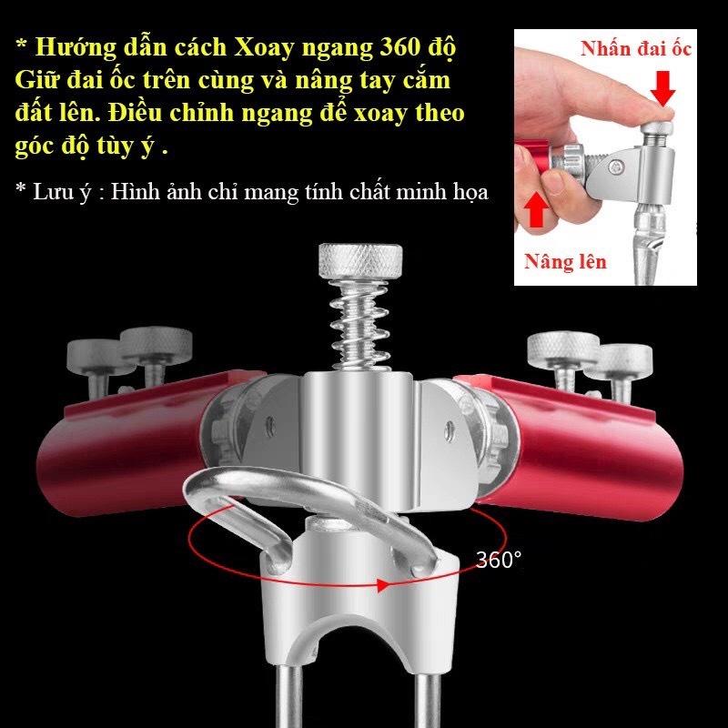 Chân Cắm Đất Gác Cần Câu Đài Chống Cần Câu Đài Cực Bền Đẹp