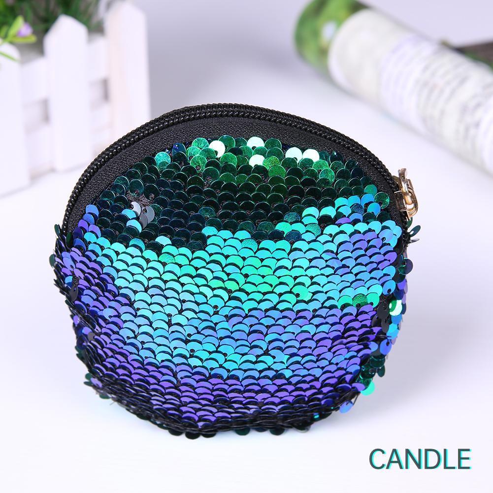Ví Đựng Tiền Xu Đính Sequin Lấp Lánh Dành Cho Nữ