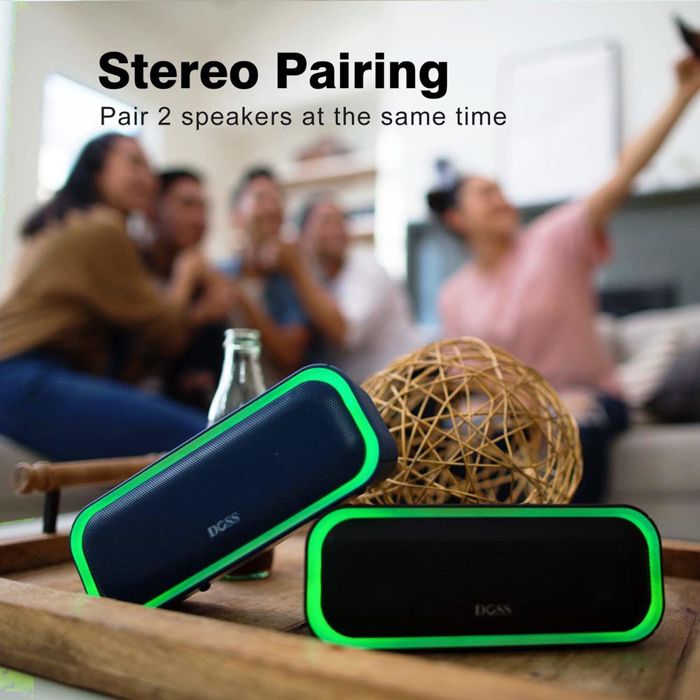 Doss tws không dây bluetooth loa âm thanh pro nâng cao bass âm thanh âm thanh âm thanh di động ipx5 loa âm nhạc không thấm nước Color: Gray
