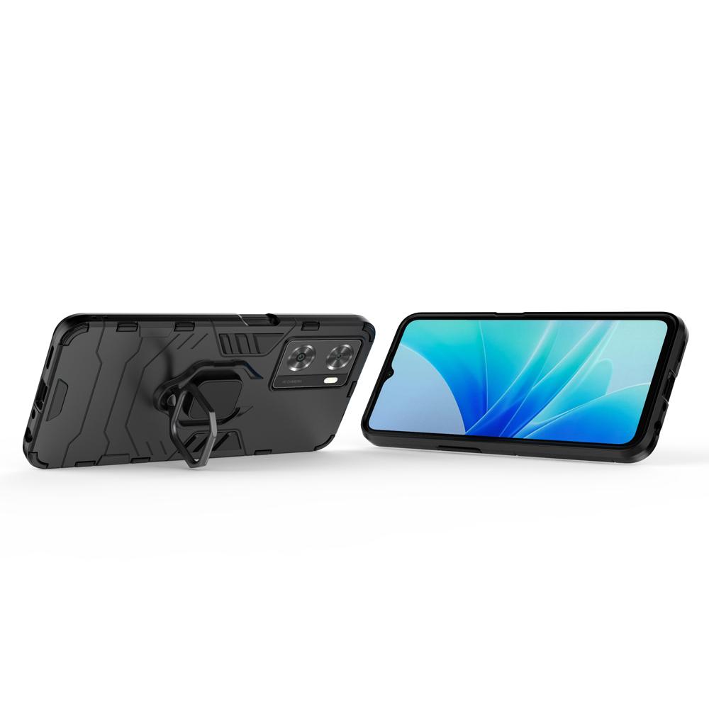 Ốp lưng dành cho Oppo A57 2022 chống sốc iron man kèm nhẫn iring Bảo vệ camera và chống xem video tiện lợi