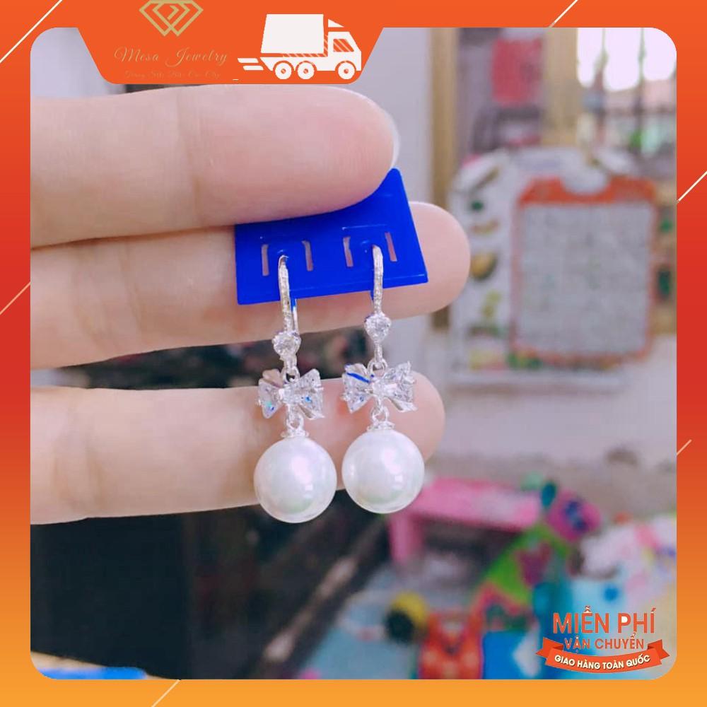 BÔNG TAI NƠ GẮN HẠT XINH XẮN