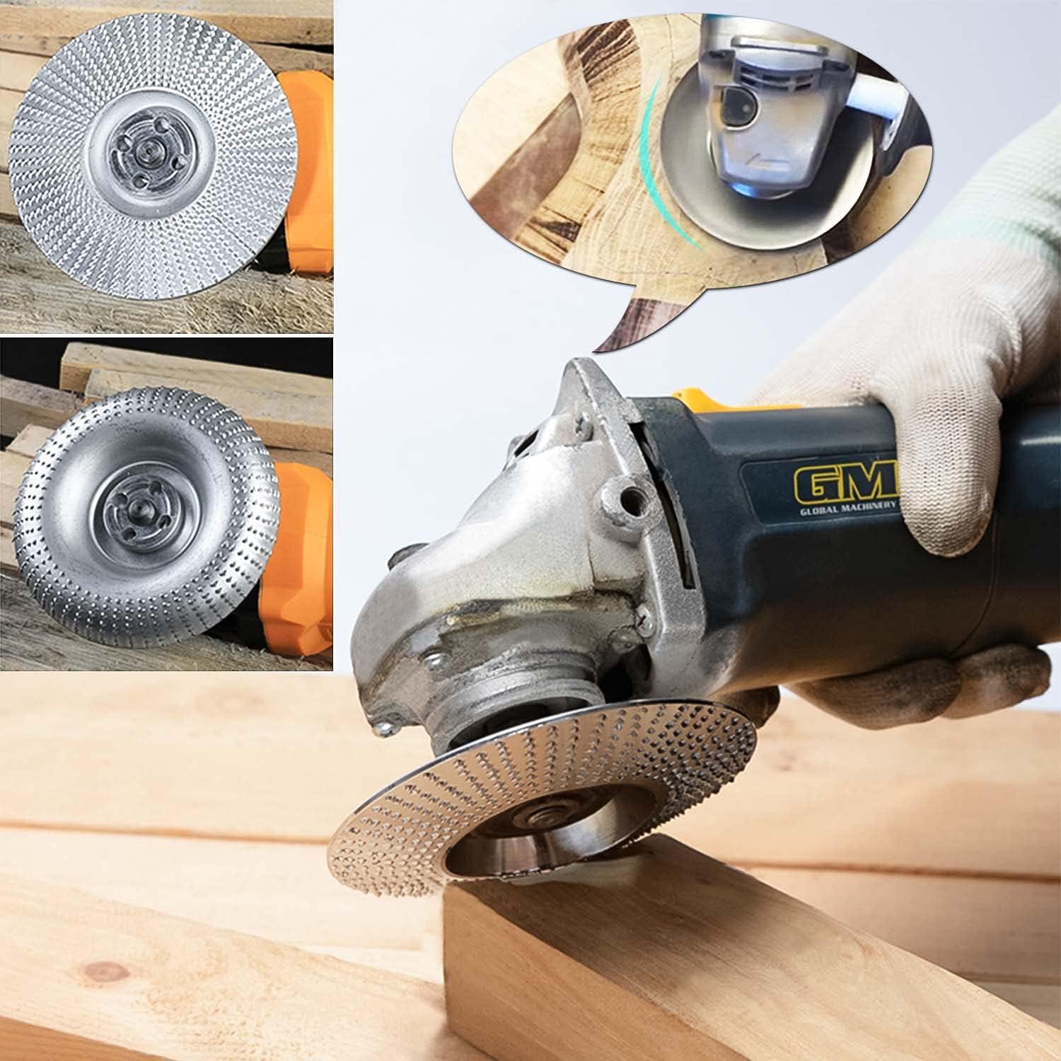2 Cái Góc Mài Mòn Đĩa Bánh Xe, Gỗ Góc Đĩa Khắc Gỗ Nhám Mài Đĩa Cho 3.9 Inch / 100 Mm