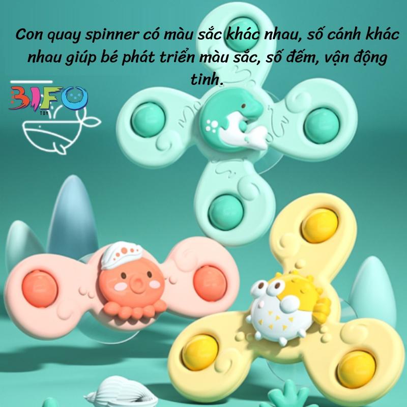 Con quay đồ chơi Spinner kiểu dáng hoạt hình vui nhộn cho bé yêu