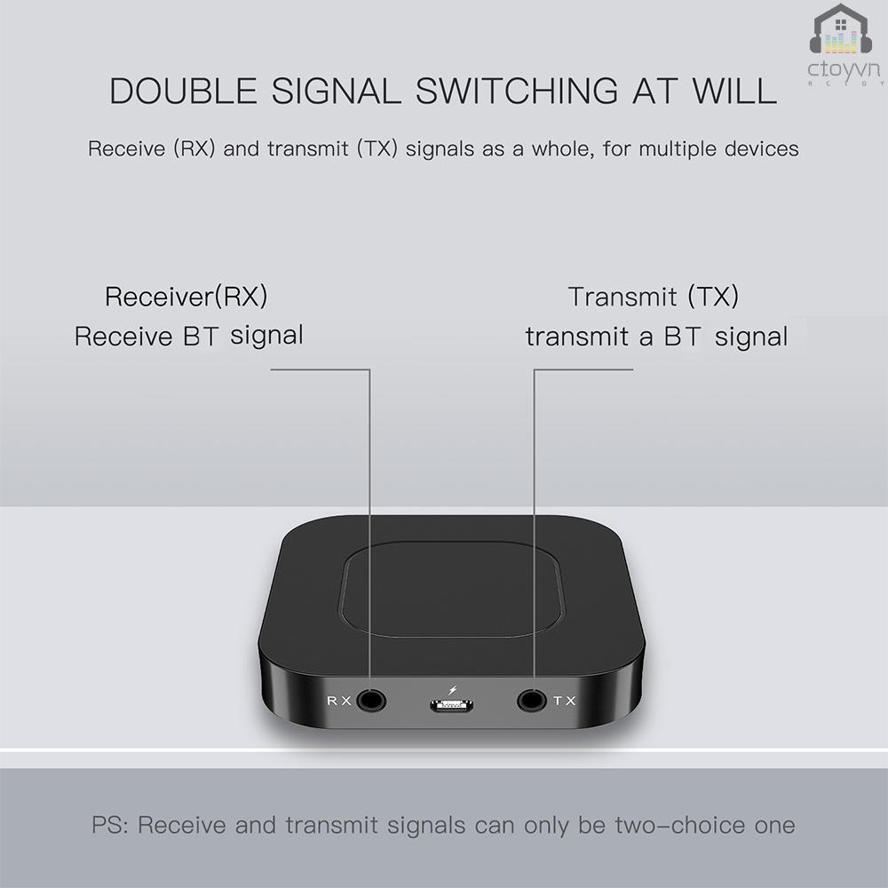 Thiết bị thu phát Bluetooth 5.0 BT13 cổng 3.5mm AUX cho PC TV