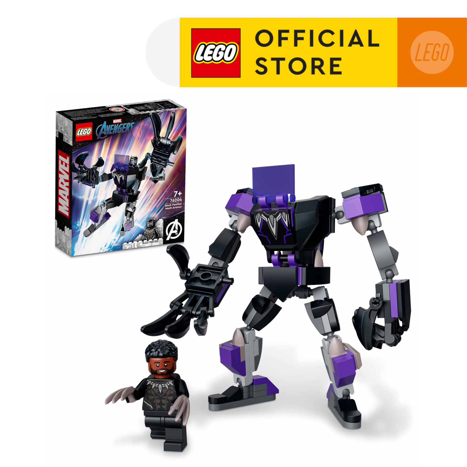 LEGO Super Heroes 76204 Chiến giáp Black Panther (124 chi tiết)