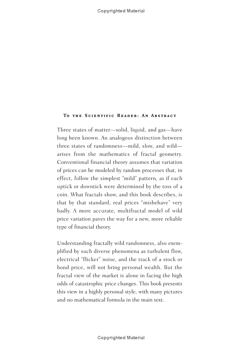 The Misbehavior Of Markets: A Fractal View Of Financial Turbulence