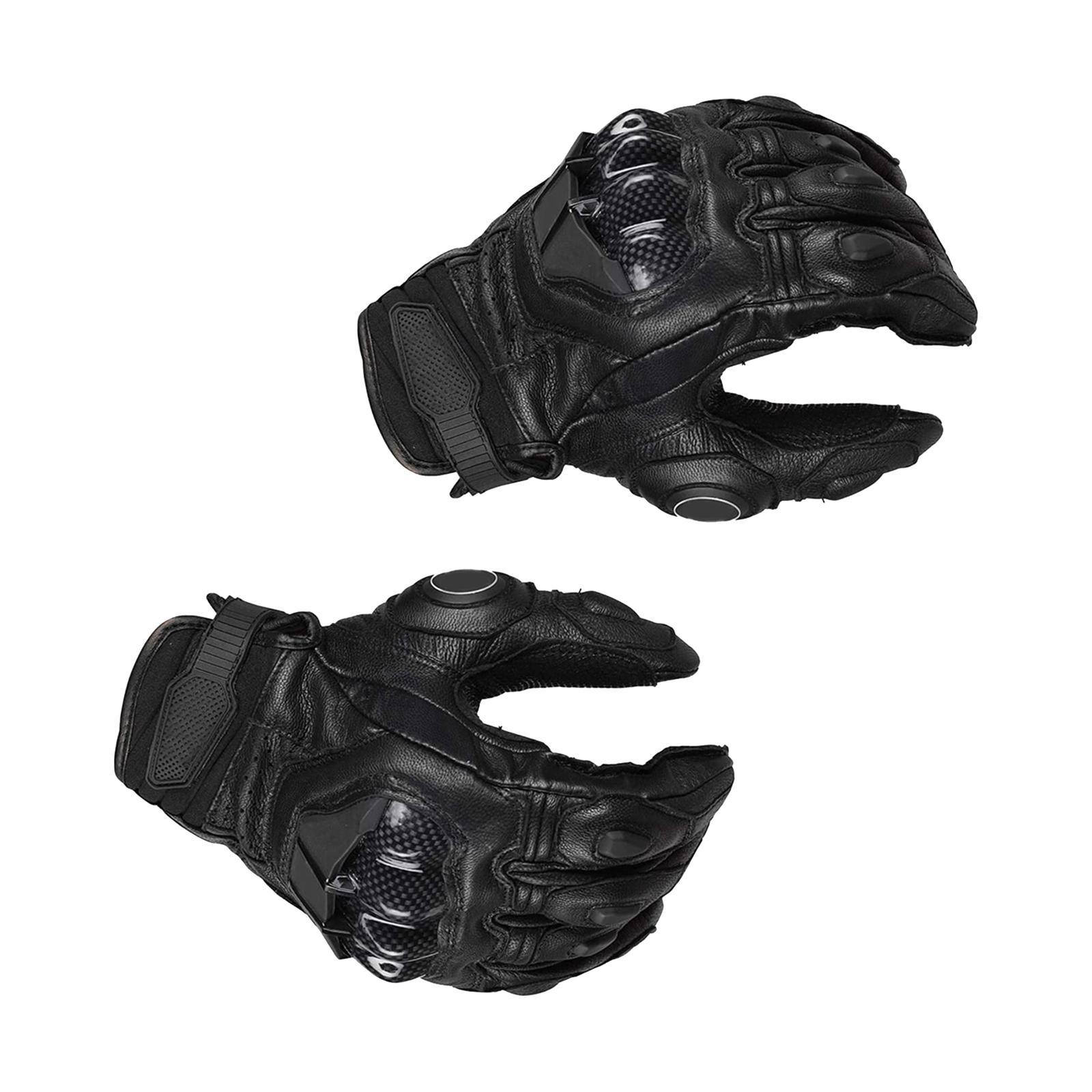 Premium PU Leather Motorcycle Gloves Touchscreen for Driving