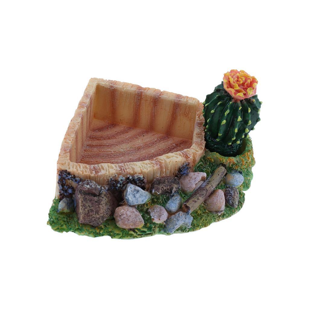 Reptile Feeding Bowl Dish Terrarium Drinking Basin 1