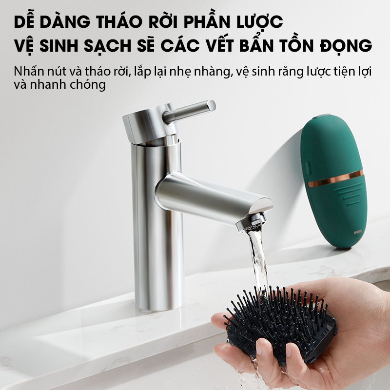 Lược Chăm Sóc Tóc Massage Da Đầu Smate SC-A01 - Giúp Tóc Suôn Mượt Óng Ả Giảm Xơ Rối Và Dầu Trên Da Đầu Công Nghệ Ion Âm