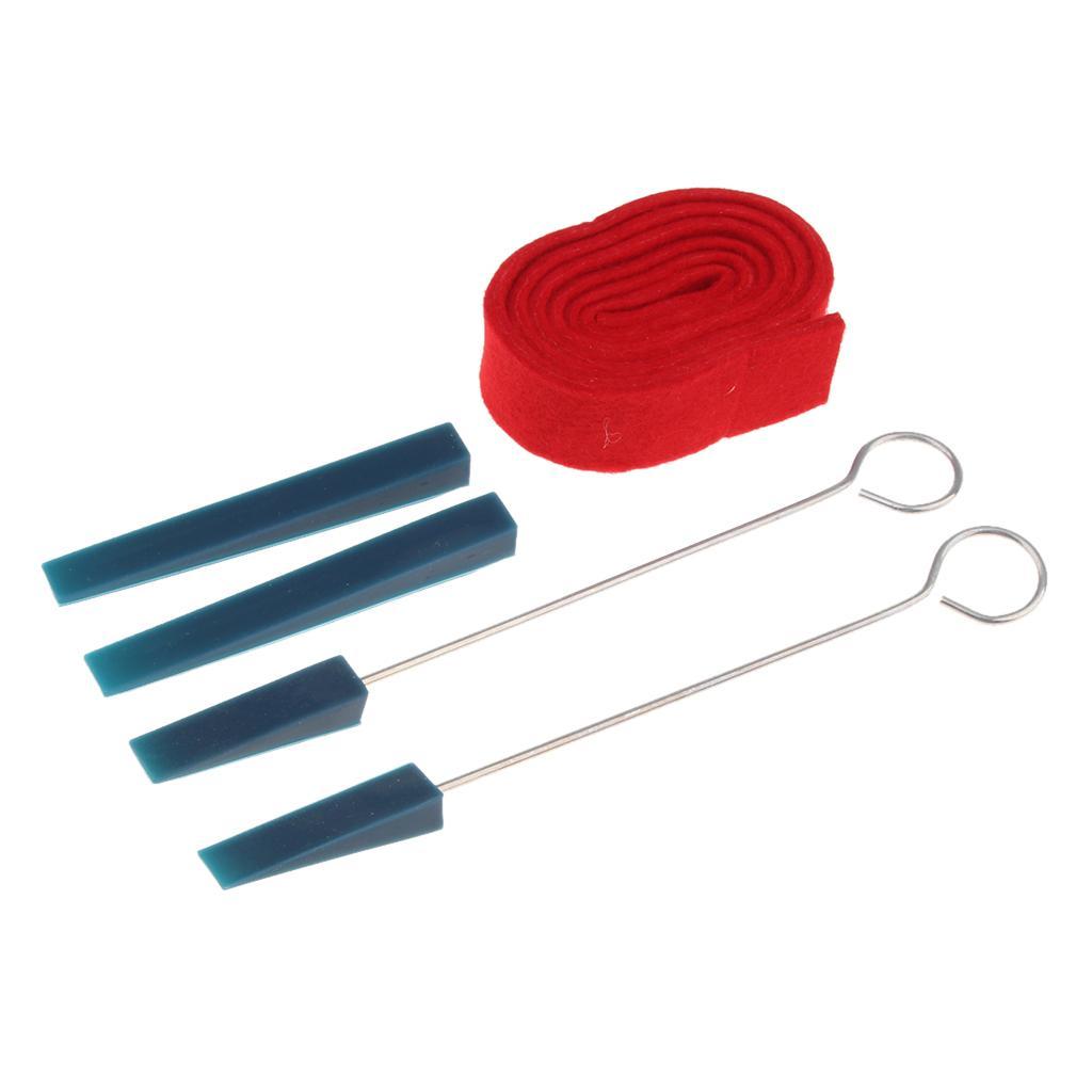 5 Pieces Piano Tuning Maintenance Kit Mute Temperament Strip Tool