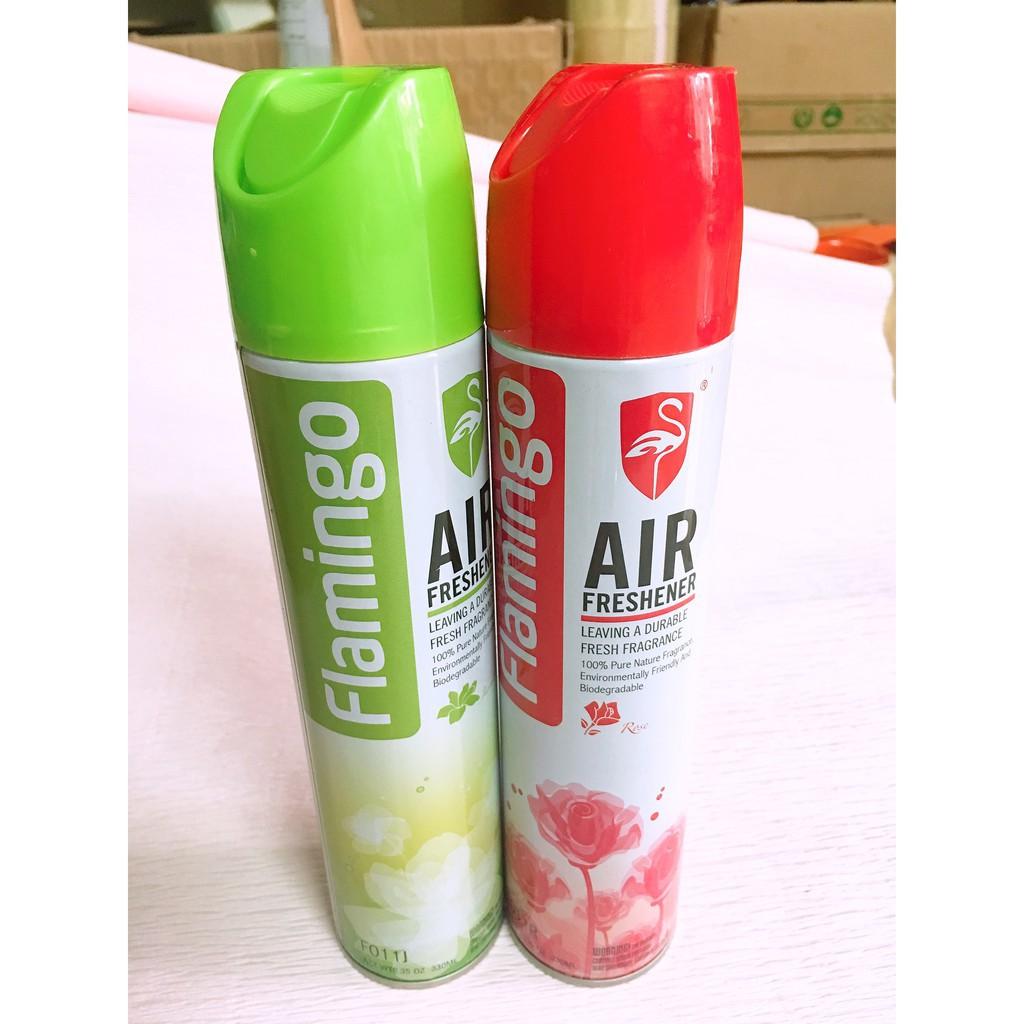 hàng mới Combo 02 Bình Xịt khử mùi xe ôtô Air Freshener Flamingo