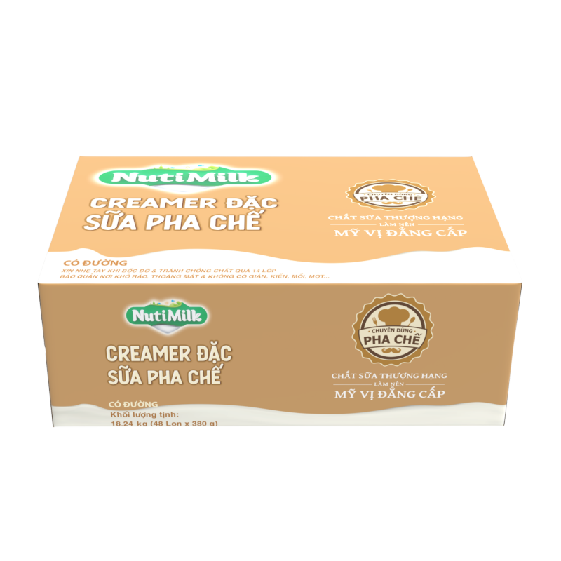 Combo 3 Lon Creamer đặc có đường Nuti Lon 380g CB3.SDL01TI NUTIFOOD