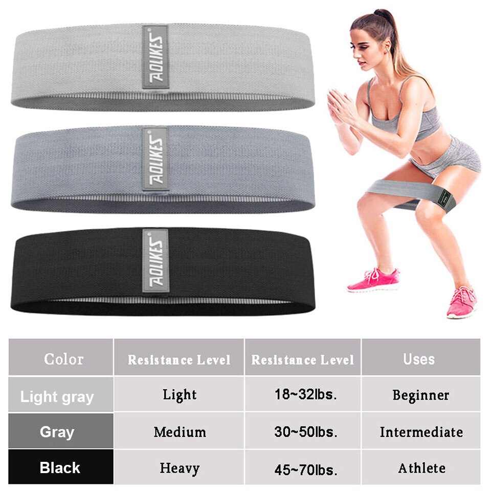 Bộ 3 dây kháng lực tập mông AOLIKES A-3604-3 Hip Resistance bands