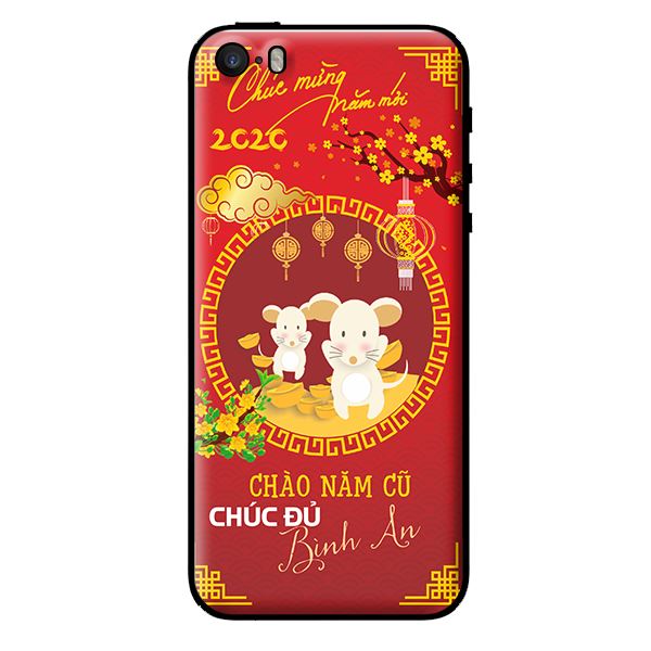 Ốp lưng in cho Iphone 5/5s/5se Mẫu Tết 2020  - Hàng chính hãng