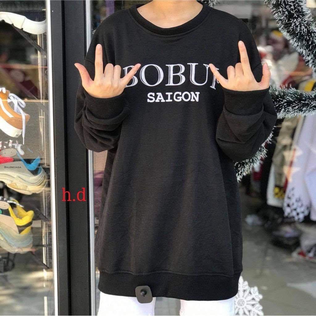 () (LILIFASHION) Áo hoodie BOBUI SAIGON phản quang dáng unisex chất NỈ TÀU cao cấp