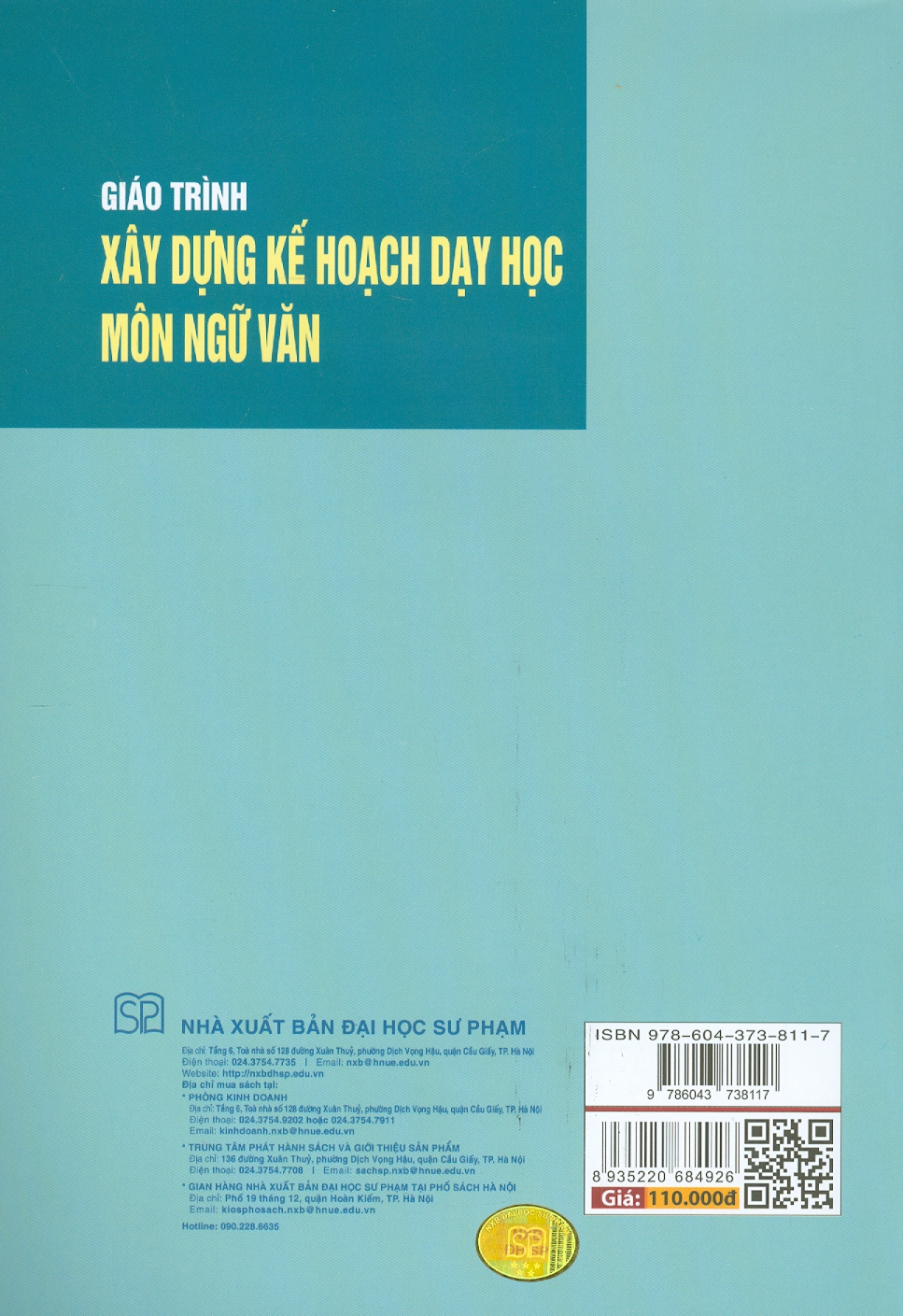 Giáo Trình Xây Dựng Kế Hoạch Dạy Học Môn Ngữ Văn