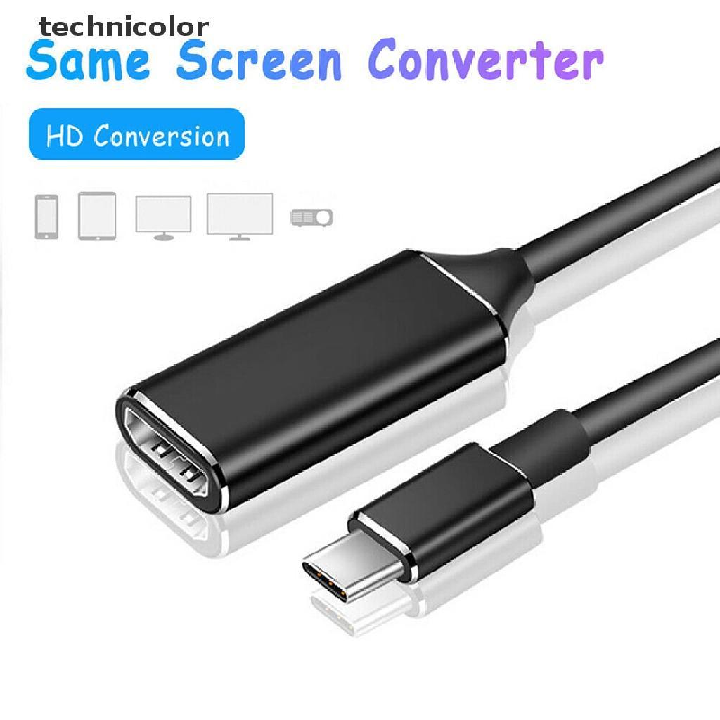 Đầu Chuyển Đổi Cổng Type-C Sang HDMI HD TV USB 3.1 4K Cho Máy Tính / Laptop / Điện Thoại