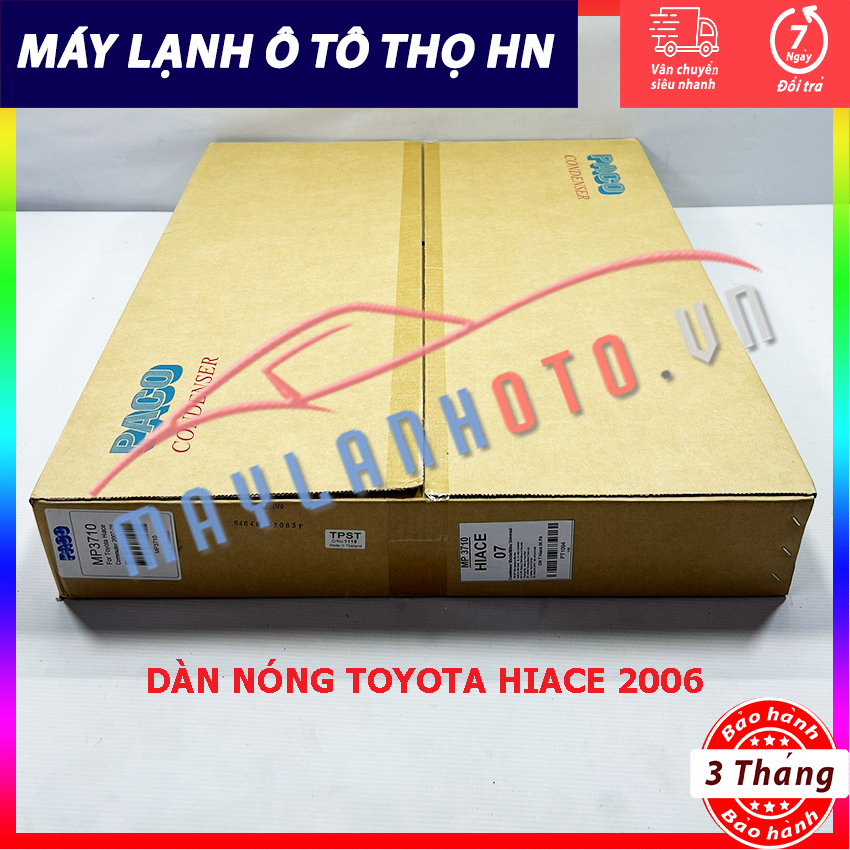 Dàn (giàn) nóng Toyota Hiace 2006 Hàng xịn Thái Lan (hàng chính hãng nhập khẩu trực tiếp)