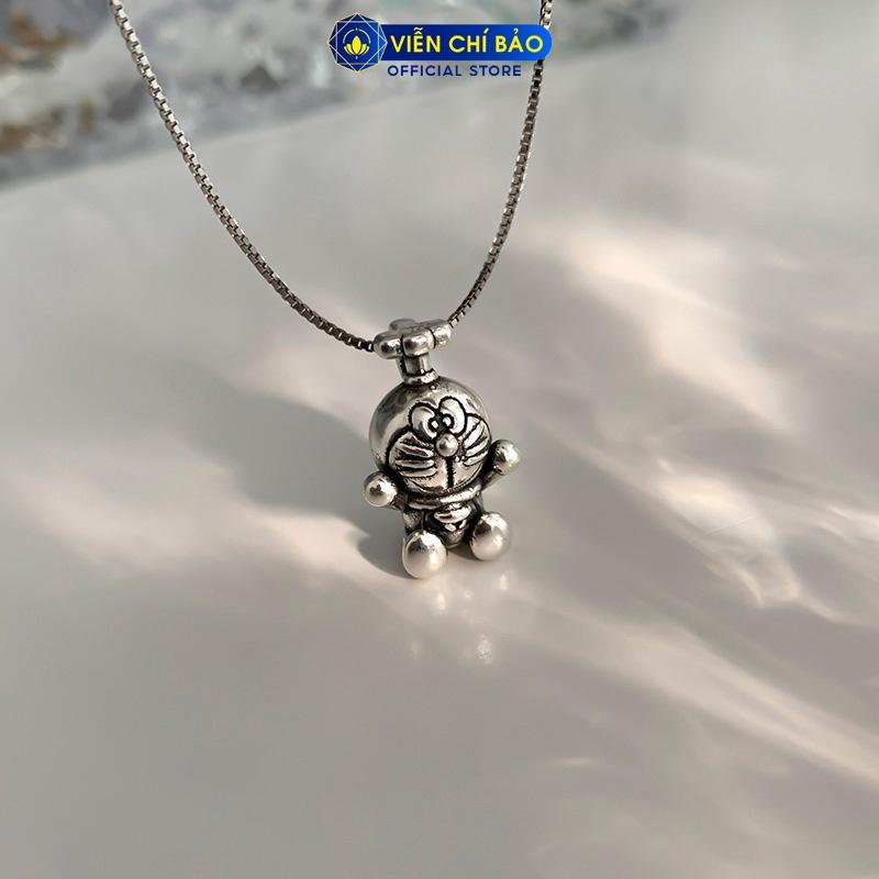 Dây chuyền bạc nữ hình Doraemon chất liệu bạc Thái 925 thời trang phụ kiện trang sức nữ Viễn Chí Bảo D000136