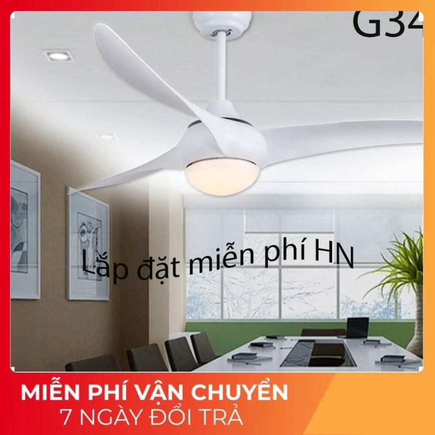 Quạt trần trang trí, quạt đèn 3 cánh thời thượng G34