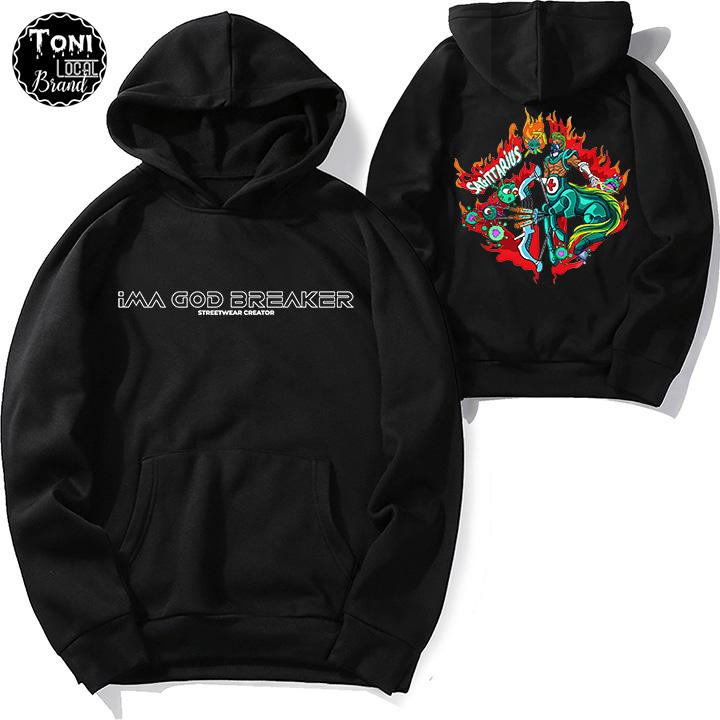Áo Hoodie Local Brand Unisex NHÂN MÃ Nỉ Bông Form Rộng Full Box