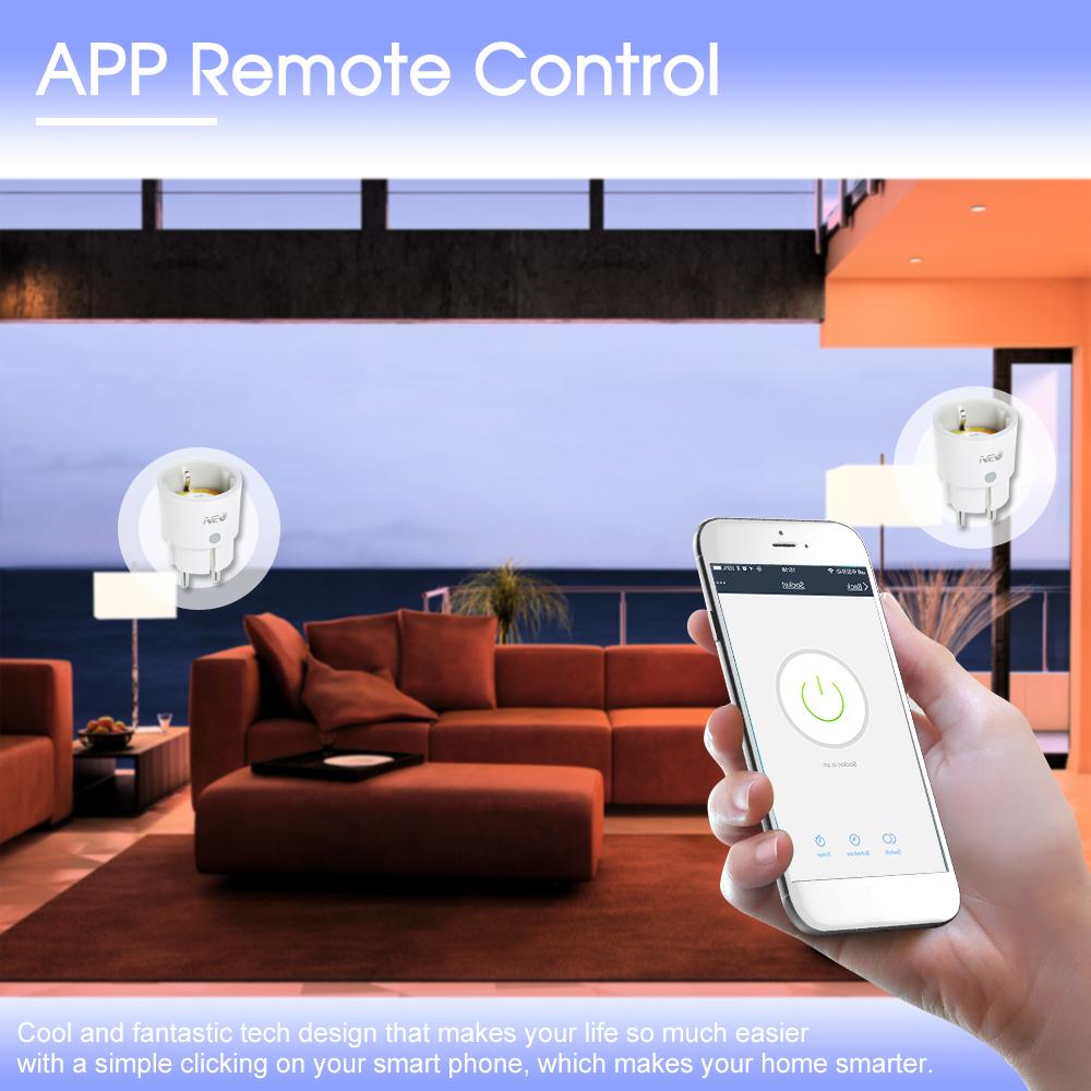 NEO Smart Power Plug Smart Home Socket Voice Control Compatible with Amazon Alexa and for Google Home IFTTT Timing Function Remote Control by Smart Phone from Anywhere