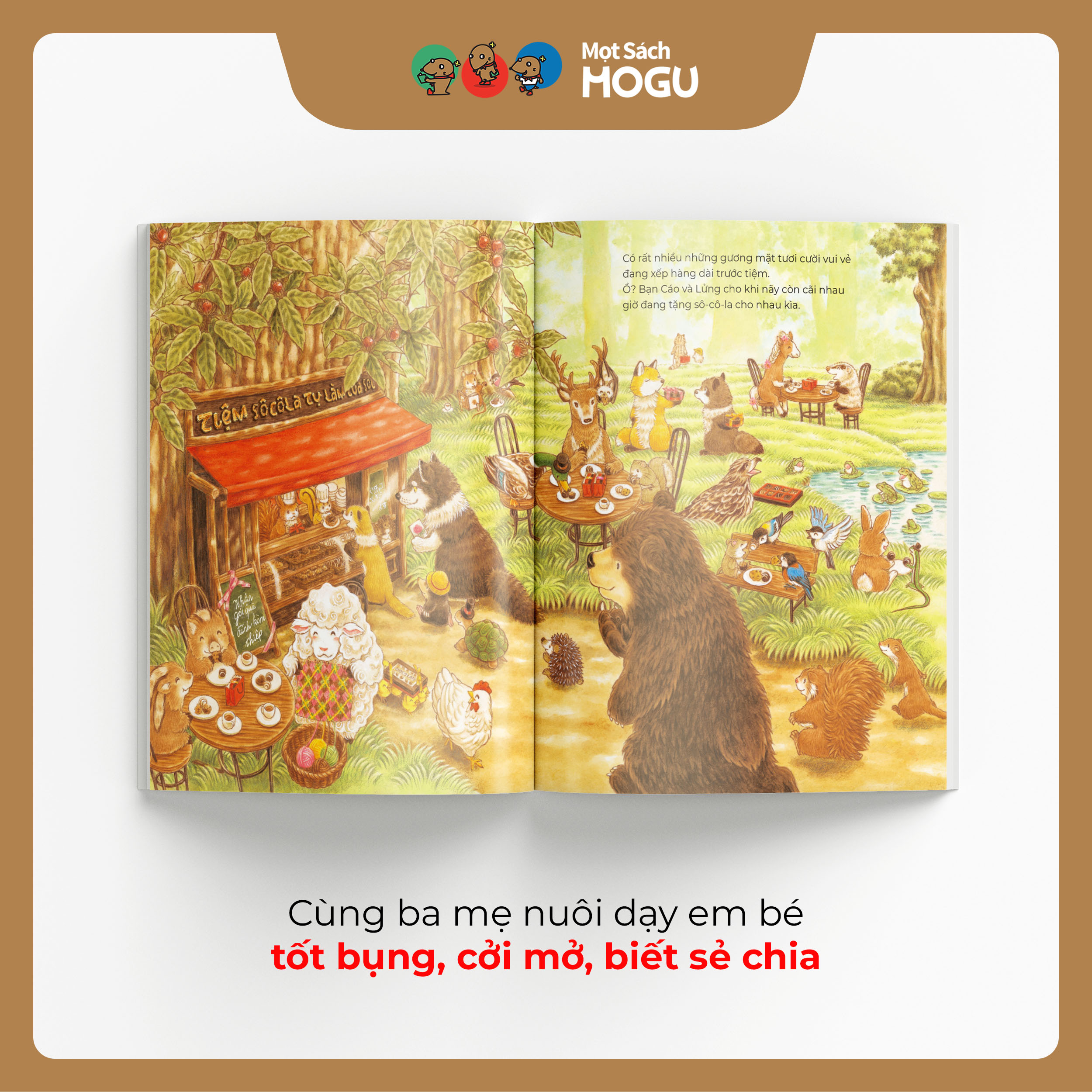 Truyện Ehon bé 3-4-5 tuổi - Tiệm Sô-cô-la lừng danh