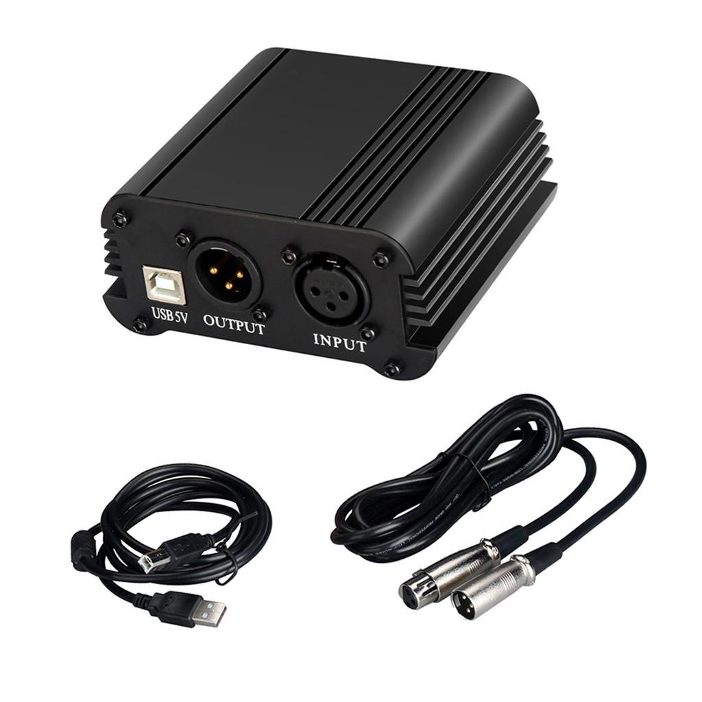 48V  Power Supply  for Condenser Microphone Recording Broadcasting