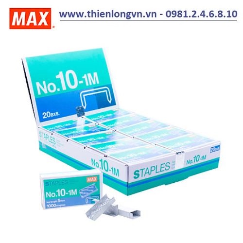 Lố 20 hộp Kim bấm số 10 Max  NO.10-1M Fine