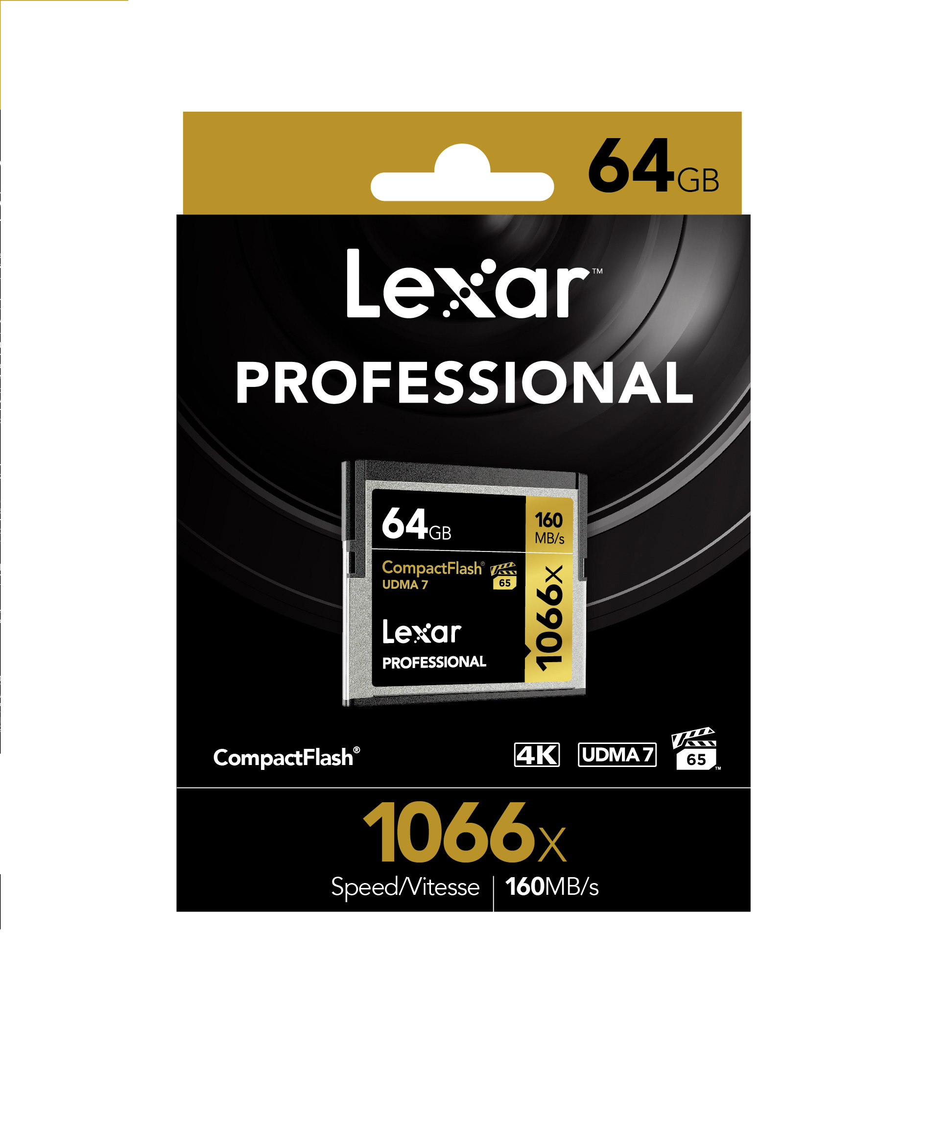 Thẻ Nhớ Lexar CF 64GB Professional 1066x  (160 Mb/s) - Hàng chính hãng