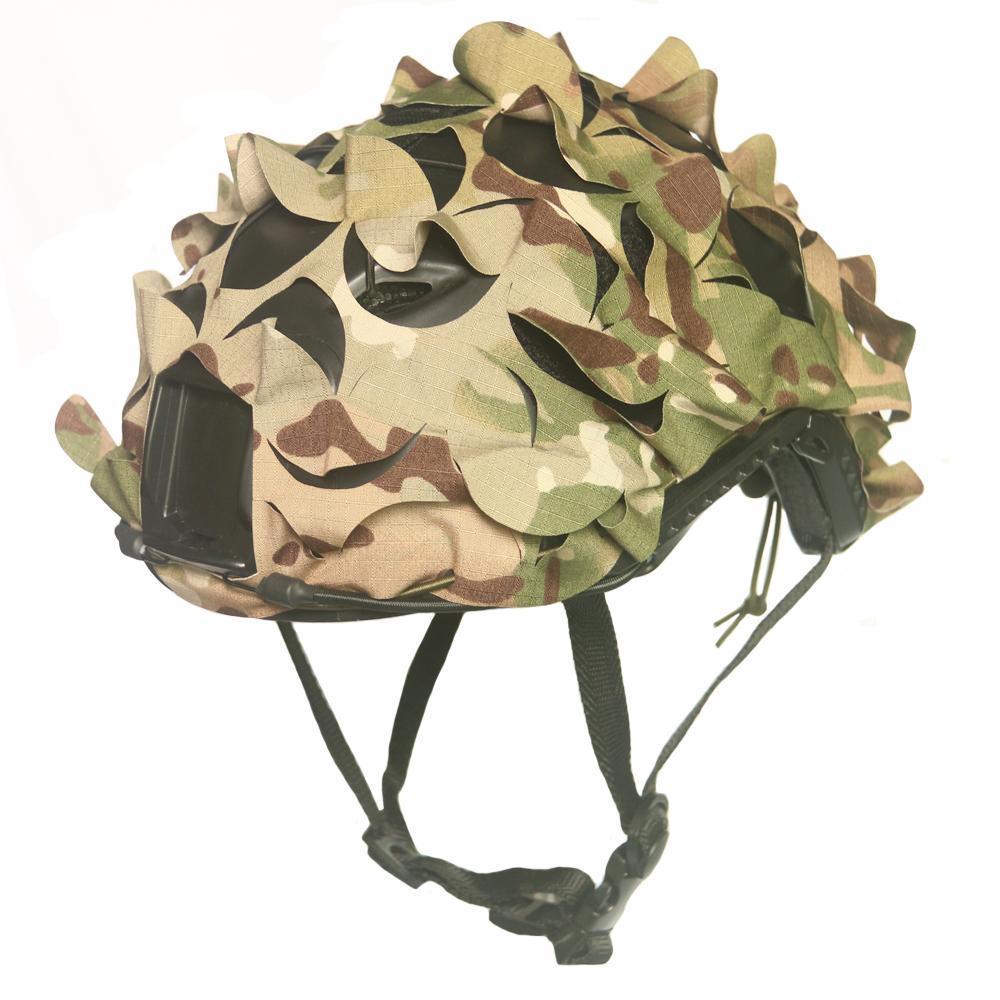 3D Cam Phối Lưới Airsoft Mũ Bảo Hiểm Bao Cắt Laser Nylon Dây Rút Mũ Bảo Hiểm Scrim CS Sử Dụng Cho Trò Chơi Bóng Sơn Lính Dù Săn Bắn Phụ Kiện Color: Army Green