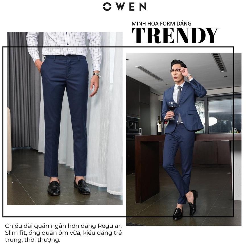 OWEN - Quần âu nam Owen dáng ôm TRENDY trẻ trung 100% Nano màu xám 22762 - quần tây Owen