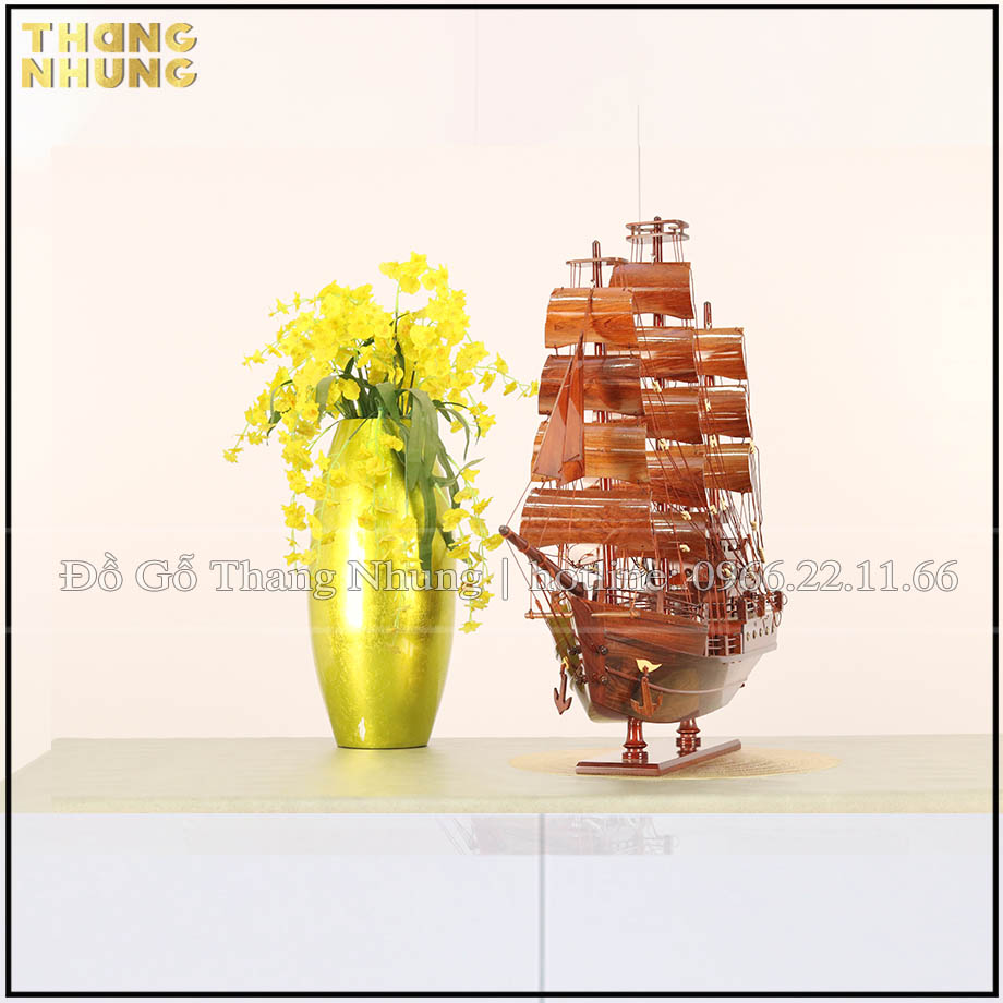 Mô hình thuyền thái gỗ cẩm_TC60