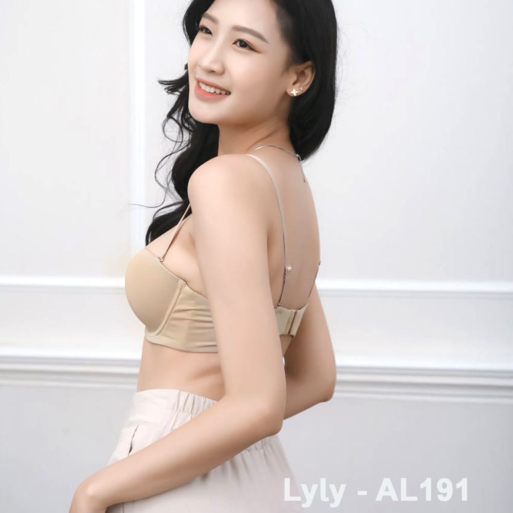 Áo ngực nữ đệm vừa cúp ngang ôm ngực chất liệu cotton mềm mại Lylylorem AL191