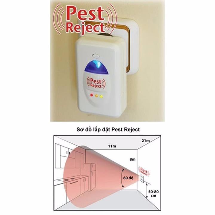 Máy đuổi côn trùng bằng sóng âm Pest Reject