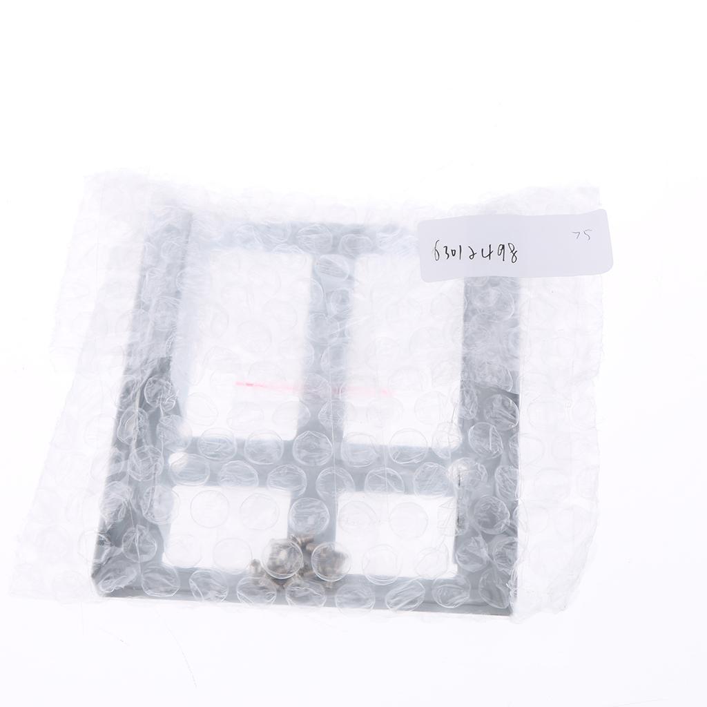 2Pcs 2.5" to 3.5" SSD HDD Adapter Rack Hard Drive Mounting Bracket White
