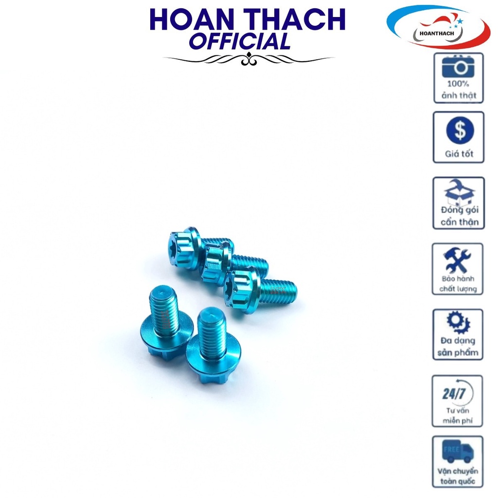 Ốc 8L10 Titan Lục Bảo Đầu Salaya dùng cho nhiều dòng xe máy SP017502 (giá 1 con)