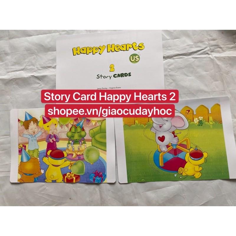 Flashcards Story Card Happy Heart 2- Size A4 ép plastics bền đẹp