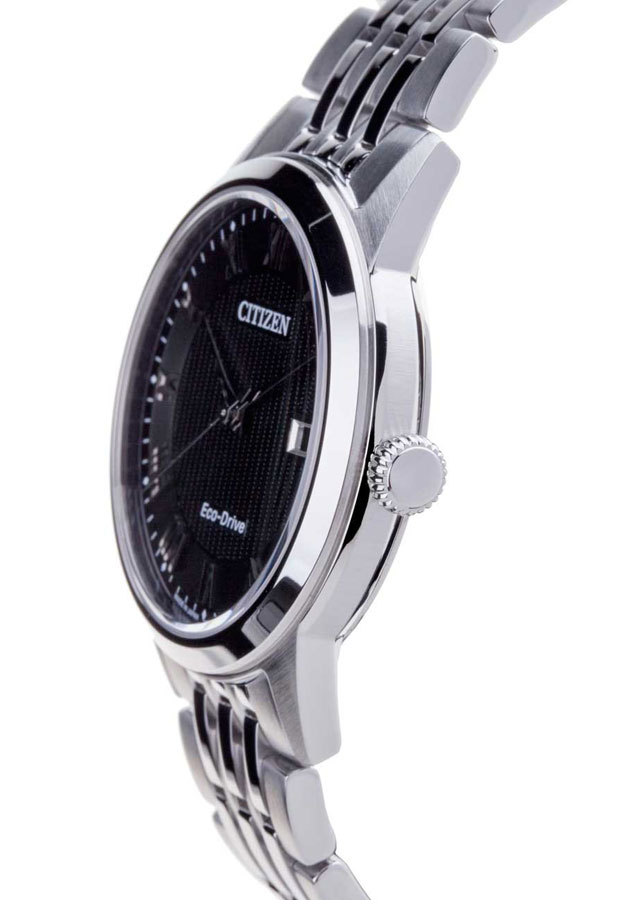 Đồng Hồ Nam Citizen Dây Thép Không Gỉ AW1230-51E - Mặt Đen