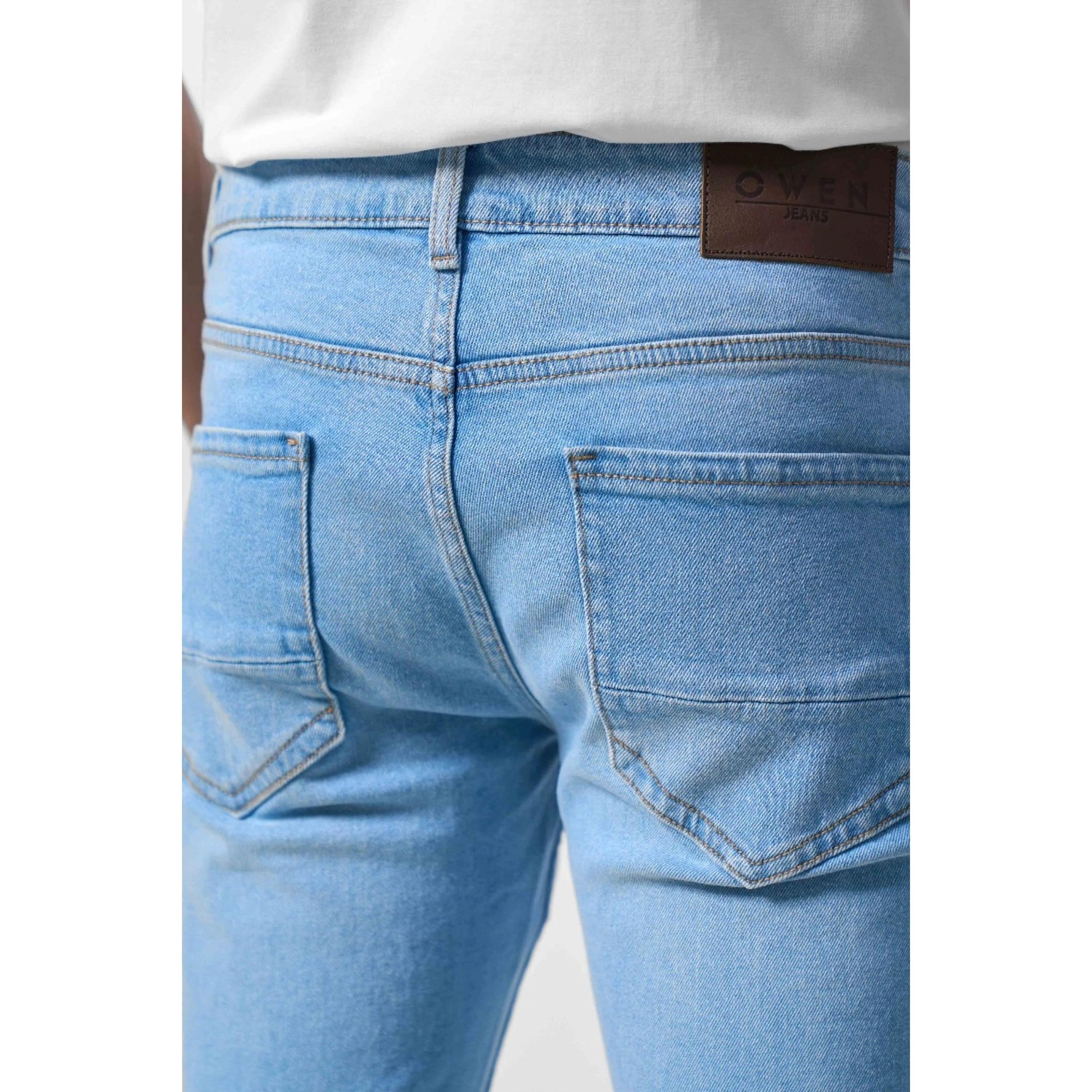 Quần Jeans OWEN nam dáng Slimfit co dãn không phai màu mã QJS230149
